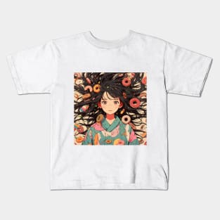 donut girl Kids T-Shirt